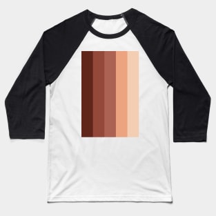 5 Colors gradient. Chocolate. Baseball T-Shirt